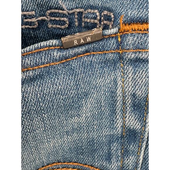 G-Star Raw Jeans Mens 32x32 3301 Straight Medium Wash Denim Stretch Button Fly - Picture 5 of 16